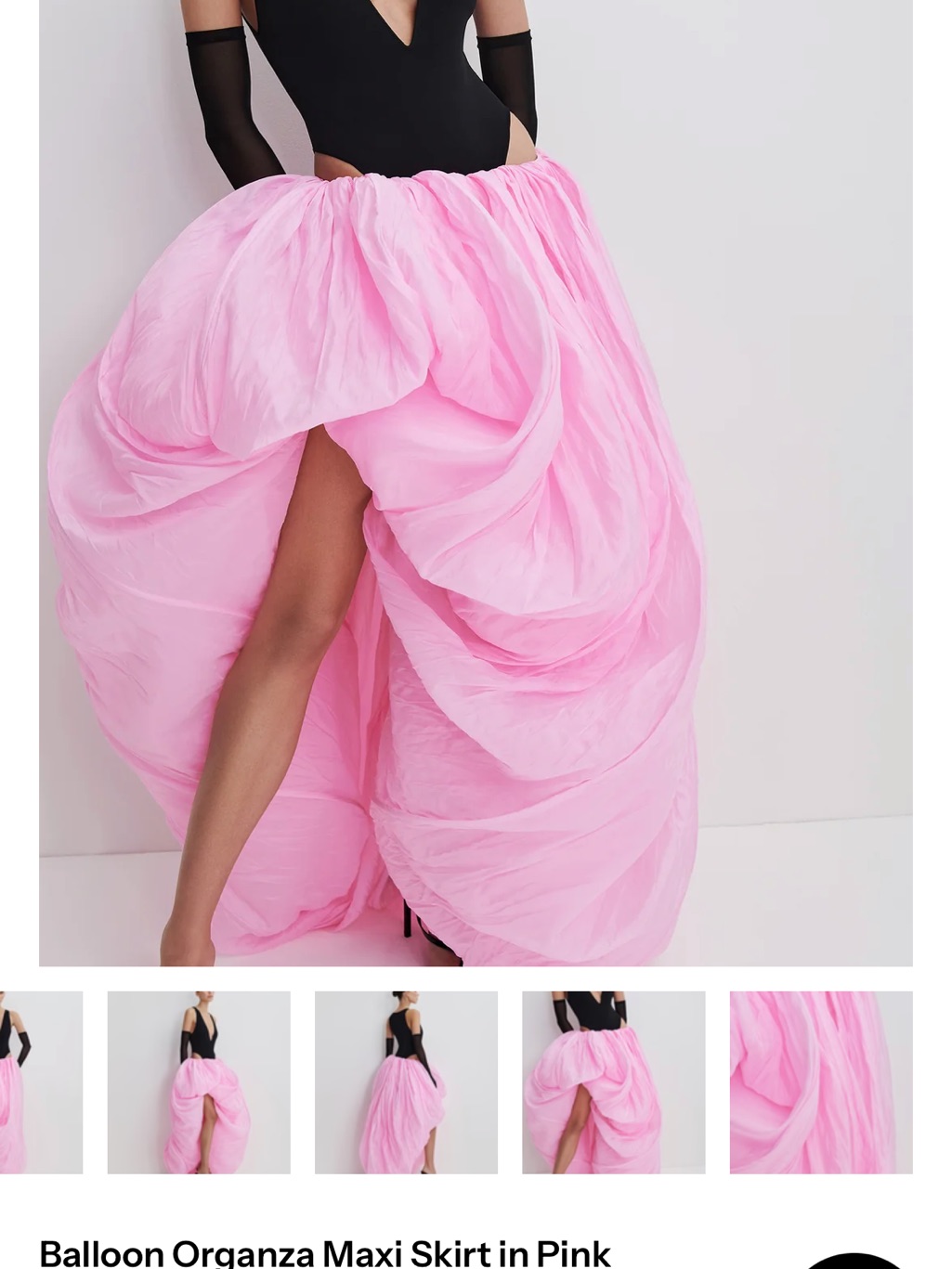Selezza London Pink Organza / Black Top Size Xs — image 3 of 8